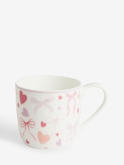 Pink Heart and Bow Print Mug - Image 3 of 4