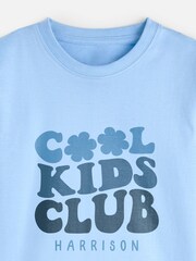 Kids Personalised Cool Club 100% Cotton T-Shirt by Stitch Style - Image 3 of 4