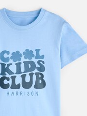 Kids Personalised Cool Club 100% Cotton T-Shirt by Stitch Style - Image 4 of 4