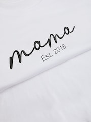 Personalised Mama Est 100% Cotton T-Shirt by Stitch Style - Image 5 of 6
