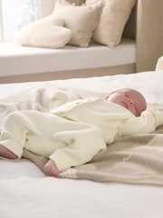 Conjunto de leggings y cárdigan de punto de algodón 100 % de Mamas & Papas - Imagen 1 de 5