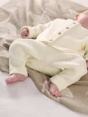Conjunto de leggings y cárdigan de punto de algodón 100 % de Mamas & Papas - Imagen 3 de 5