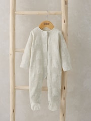 Pijama tipo pelele con diseño de oso marrón texturizado 100 % algodón de Mamas & Papas - Imagen 7 de 7