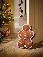 Natural Christmas Gingerbread Man Doorstop - Image 1 of 2