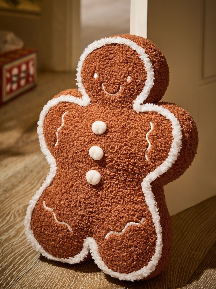 Natural Christmas Gingerbread Man Doorstop - Image 2 of 2
