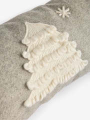 Grey Embroidered Christmas Tree Draught Excluder - Image 3 of 3
