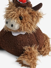 Brown Christmas Pudding Hamish The Highland Cow Doorstop - Image 3 of 3