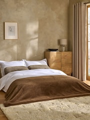 Oslo Faux Fur Mink Brown Palma Double Sofa Bed - Image 2 of 10