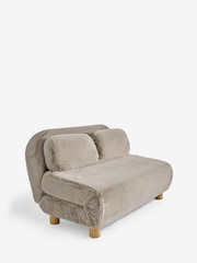 Oslo Faux Fur Mink Brown Palma Double Sofa Bed - Image 6 of 10