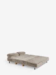 Oslo Faux Fur Mink Brown Palma Double Sofa Bed - Image 7 of 10