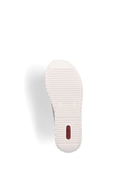 Rieker Womens Cream Hook & Loop Sandals - Image 4 of 6