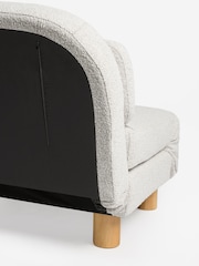 Casual Boucle Light Natural Palma Single Sofa Bed - Image 4 of 6