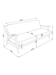 Relaxed Chenille Forest Green Bronx Frame Hampton XL Sofa Bed - Image 4 of 11