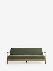 Relaxed Chenille Forest Green Bronx Frame Hampton XL Sofa Bed - Image 7 of 11