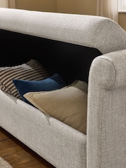 Chunky Weave Mid Natural Watson Storage Sofa Bed - Image 7 of 16