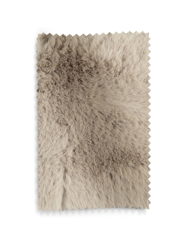 Oslo Faux Fur Mink Brown Elvin Accent Chair - Image 10 of 10