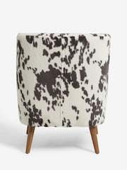 Alaska Faux Fur Cow Print Carter Accent Chair - Image 9 of 10