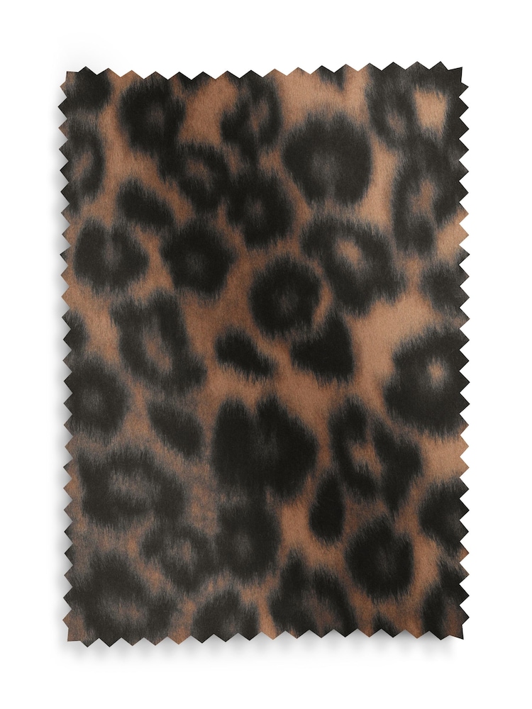 Alaska Faux Fur Leopard Lucca Swivel Accent Chair - Image 9 of 9