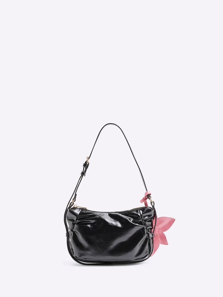 River Island Наплечная сумка из искусственной кожи с рюшами - Image 2 of 6