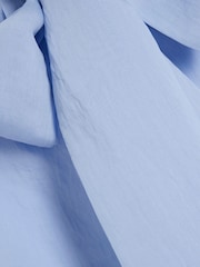 River Island Blue Pussybow Neck Tie Blouse - Image 6 of 6