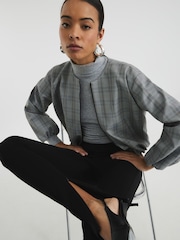 River Island Тонкие брюки из понте с боковым разрезом - Изображение 1 из 6