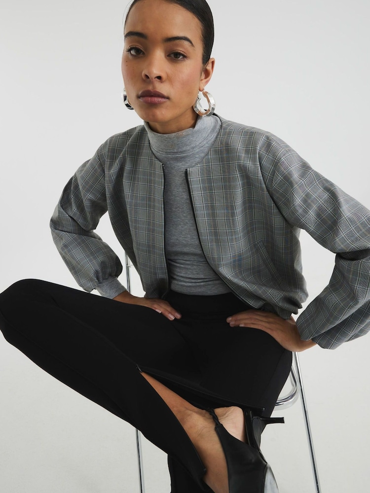 River Island Тонкие брюки из понте с боковым разрезом - Изображение 1 из 6