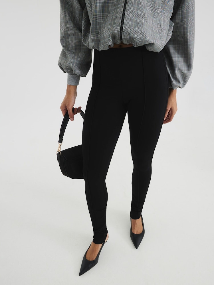 River Island Тонкие брюки из понте с боковым разрезом - Изображение 2 из 6