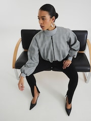 River Island Тонкие брюки из понте с боковым разрезом - Изображение 4 из 6