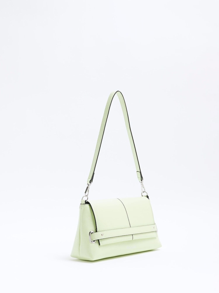 River Island Green Small Fold Over Clutch - Image 1 of 5