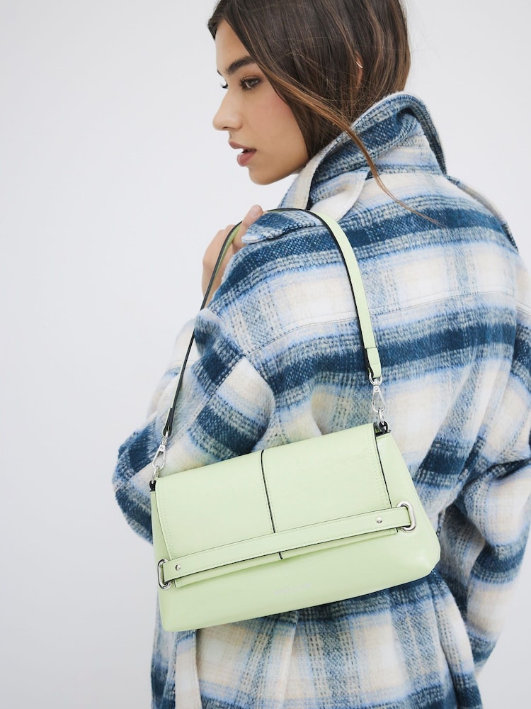 River Island Green Small Fold Over Clutch - Image 5 of 5