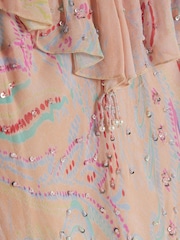 River Island Ruffle Printed Embellished Maxi Dress - Bild 6 von 6