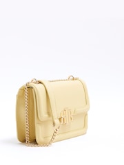 River Island Yellow Faux Leather Satchel Bag - Image 3 of 6