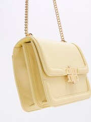 River Island Yellow Faux Leather Satchel Bag - Image 5 of 6