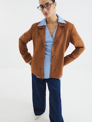 River Island Suedette Blazer - Imagen 1 de 4