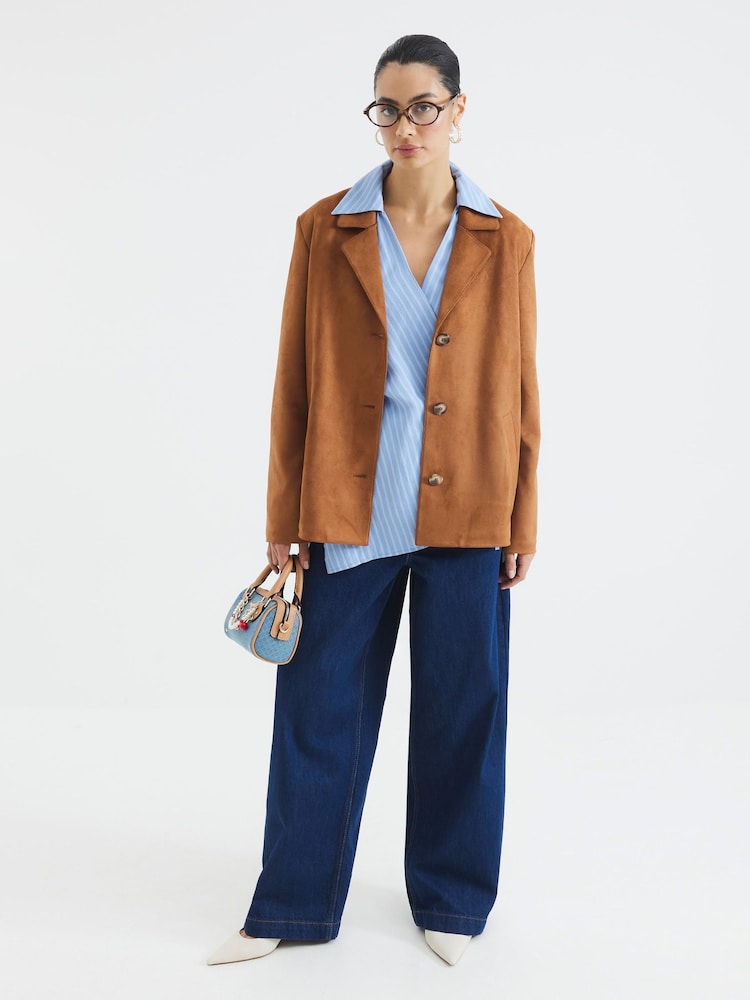 River Island Suedette Blazer - Imagen 4 de 4