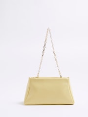 River Island Yellow Faux Leather Structured Clutch Bag - Image 3 of 6