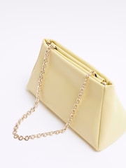 River Island Yellow Faux Leather Structured Clutch Bag - Image 5 of 6