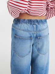 River Island 100% Cotton Petite Elasticated Barrel Jeans - Imagen 4 de 4