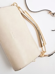 Кремовый - River Island металлическая сумка- цилиндр с ручками - Image 5 of 6
