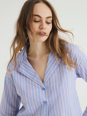 River Island Stripe 100% Cotton Shirt and Shorts Set - Bild 3 von 4
