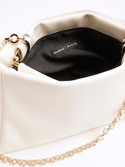 Weiß - River Island Faux Leather Structured Clutch Bag - Bild 6 von 6
