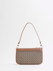 Коричневый - River Island сумка через плечо с монограммой - Image 3 of 6