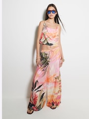River Island Light Pink Pink Printed Top - Image 1 of 4