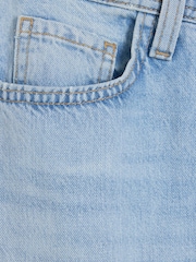 River Island Blue 100% Cotton Petite Seamed Barrel Jeans - Image 6 of 6