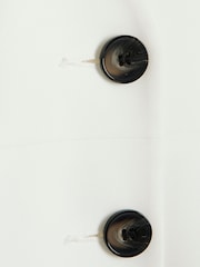 River Island White Button Front Waistcoat - Image 6 of 6
