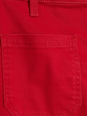River Island Red Petite 100% Cotton Pocket Front Wide Leg Jeans - Image 6 of 6