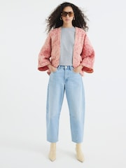 River Island Pink Oversized Quilted 100% Cotton Housecoat - Image 2 of 6