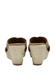 Ravel Natural Suede Wedge Mule Sandals - Image 3 of 4
