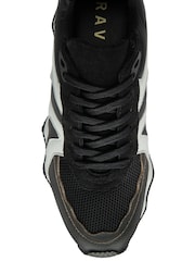 Ravel Black Leather Lace-Up Trainers - Image 4 of 4