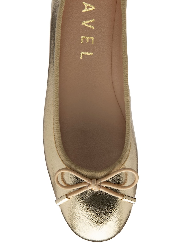 Ravel Gold Ballerina Shoes - Image 4 of 4 Ravel Gold Ballerina Shoes - Image 4 of 4